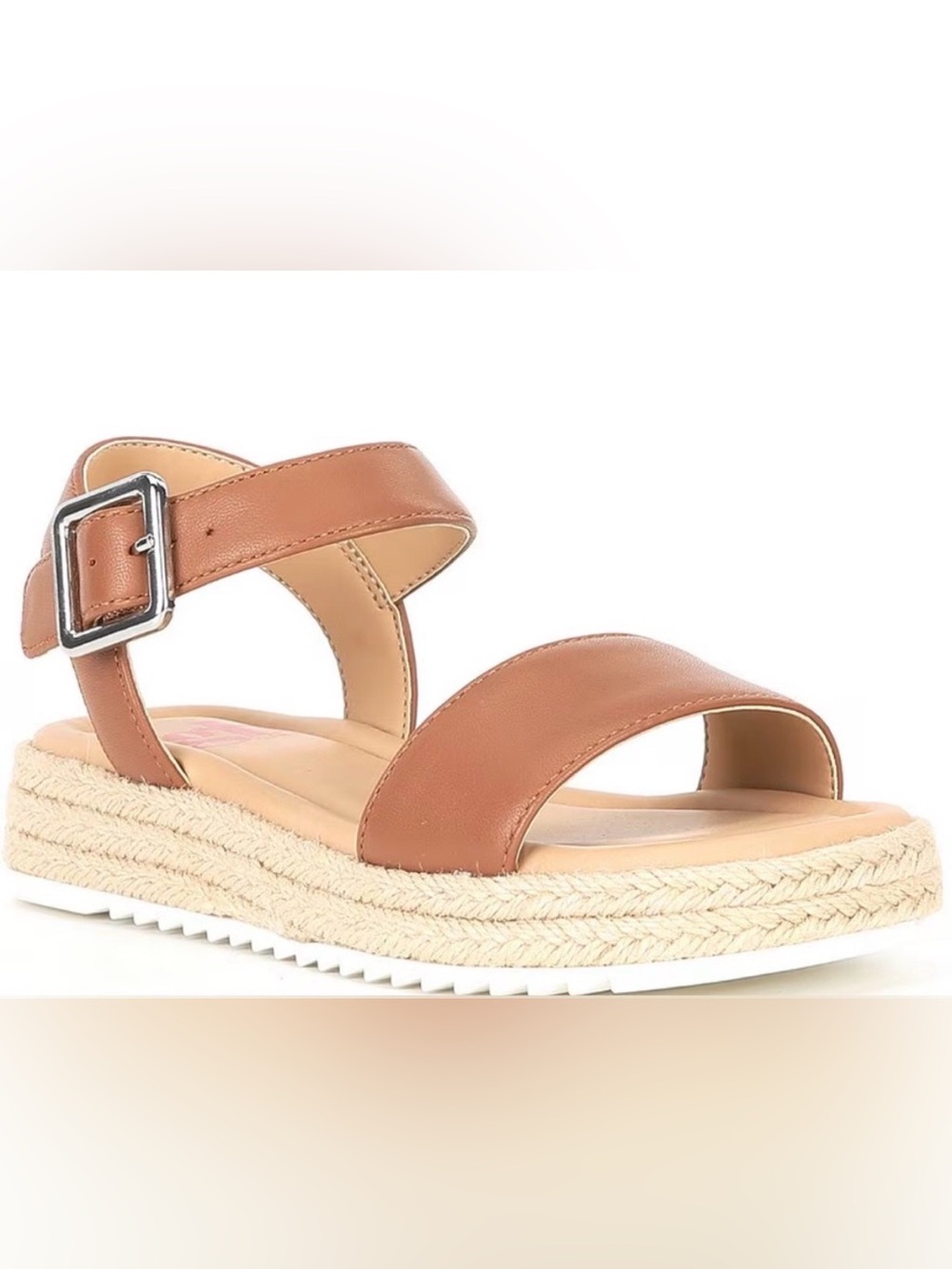 GB Girls Brown Espadrille Platform Sandals – Size 2 Little Girl - Summer, Spring